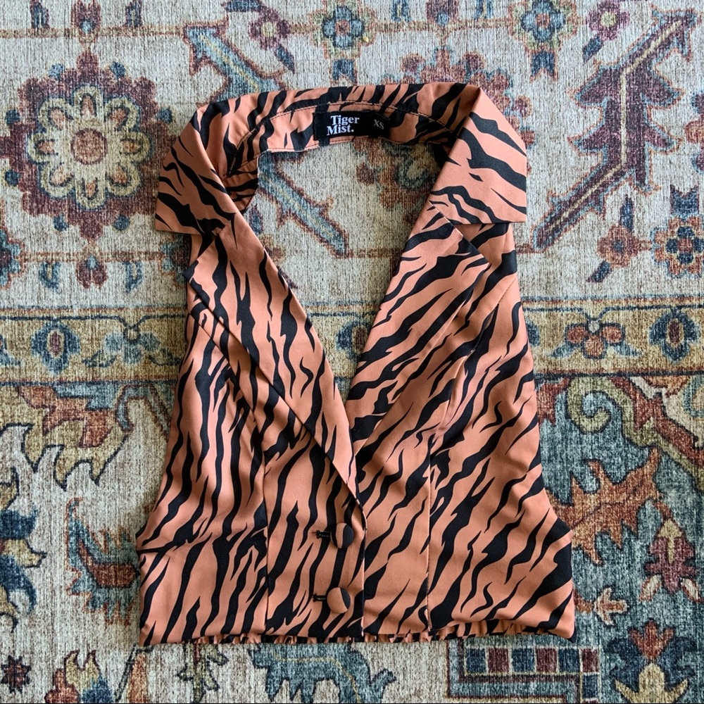 Tiger Mist tiger print Aimee top